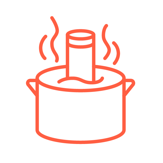 Drop it in the water for a perfect cook
