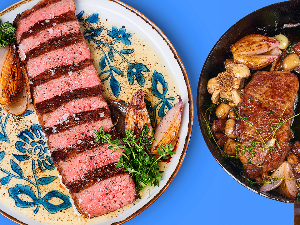 Butter-Basted New York Strip Steak