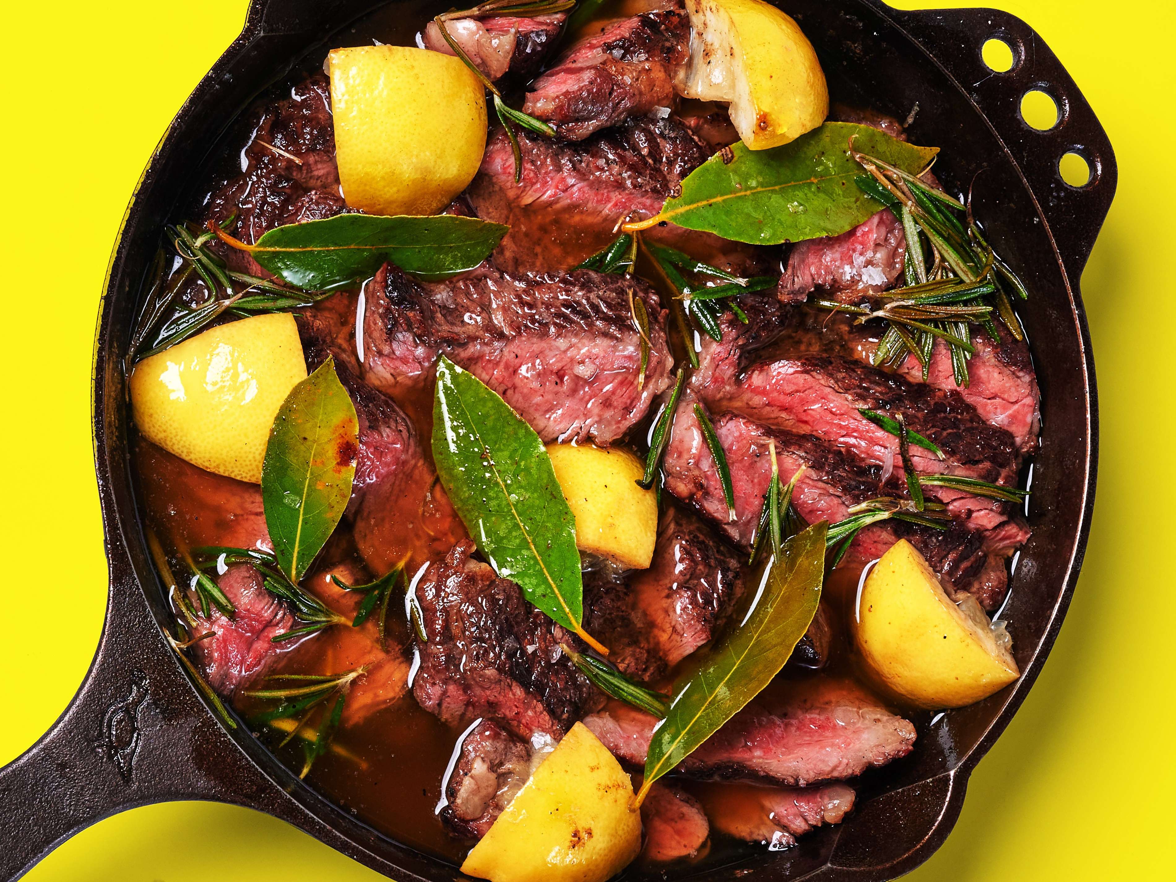 Grilled and Butter-Rested Ribeye Steak