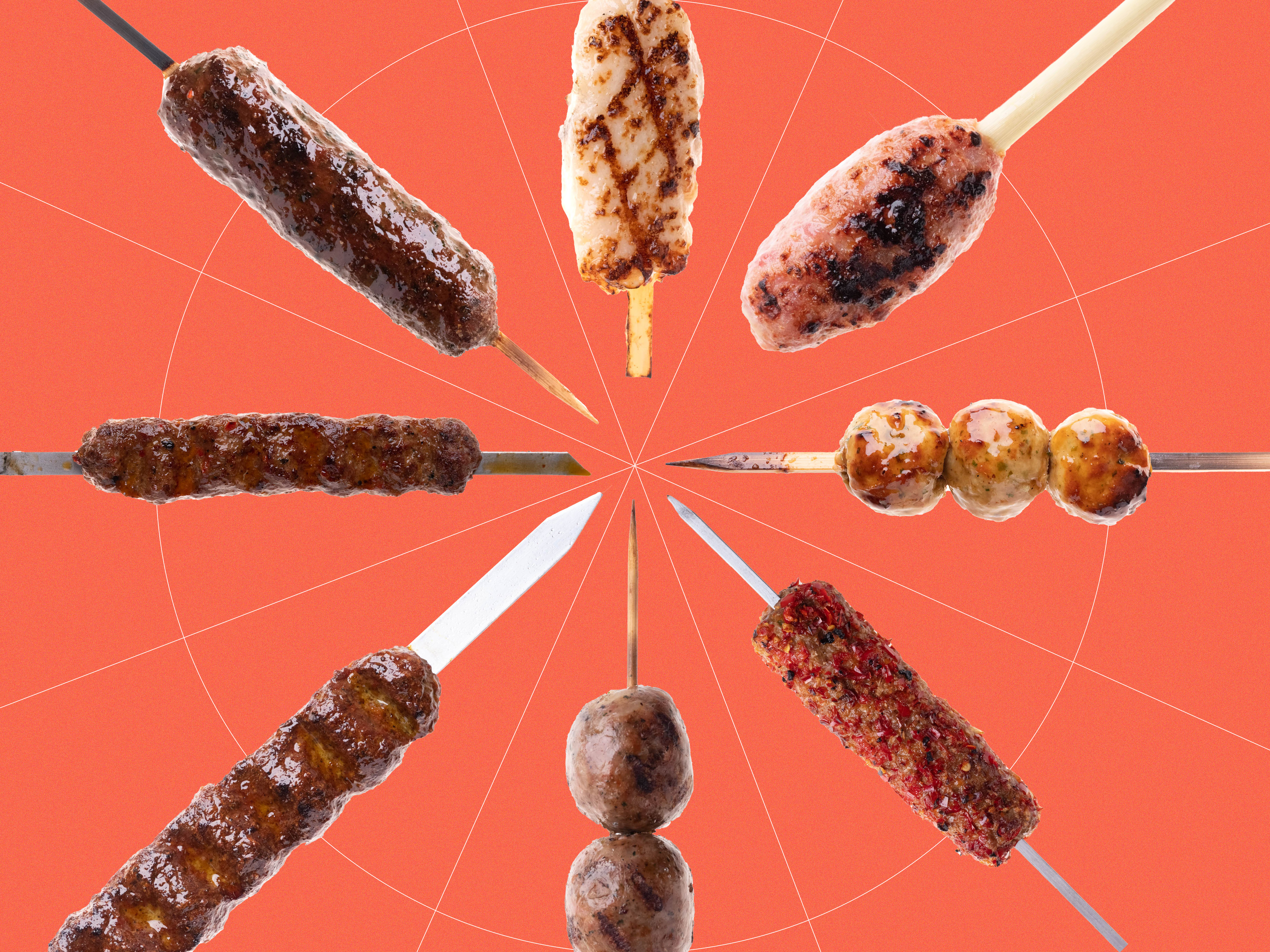 Ground and Grilled Skewers: A Parametric Analysis