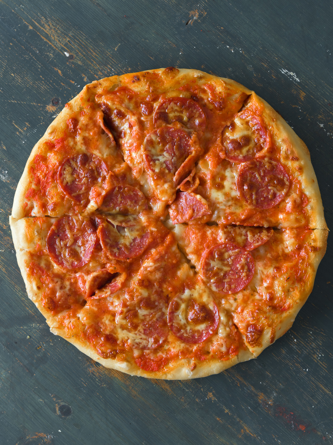 Peperoni-Pfannenpizza