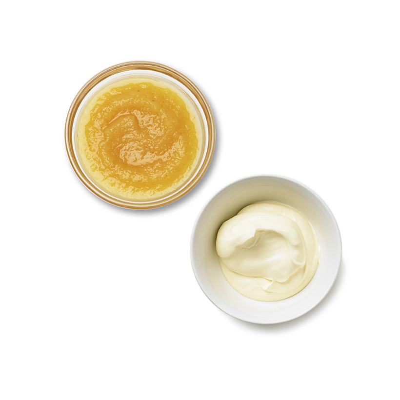 sour cream and apple sauce icon