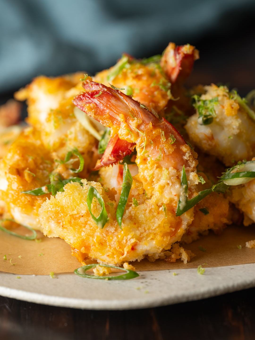 Air-Fried Crumbed Shrimp with Sriracha Mayo