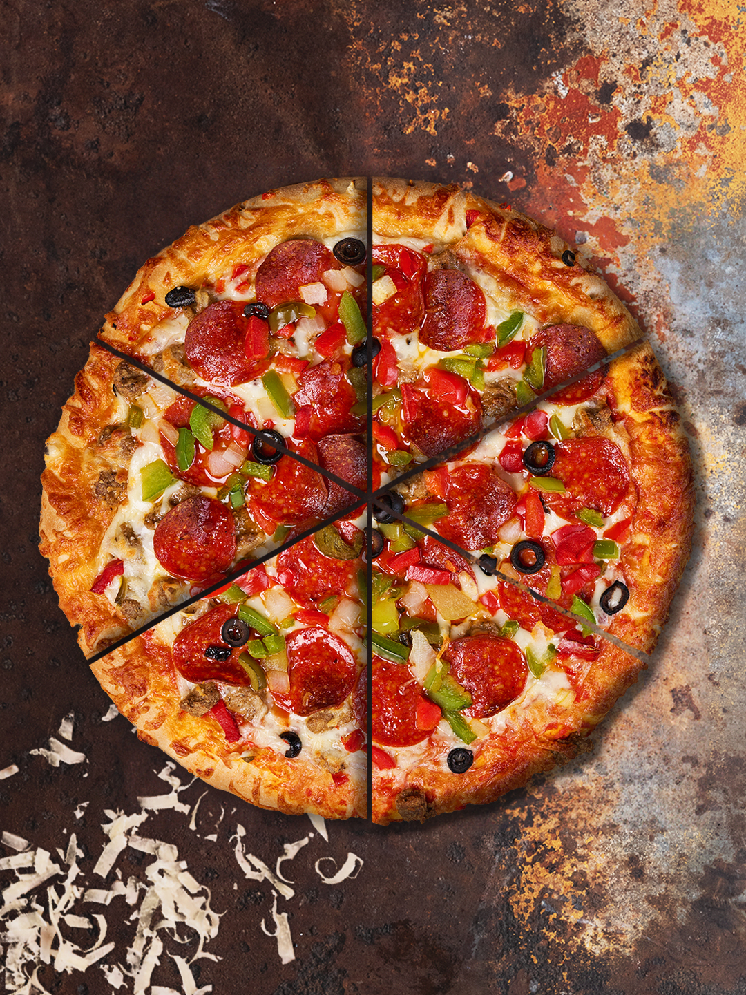 Air-Fried from Frozen Rising Crust Supreme Pizza 
