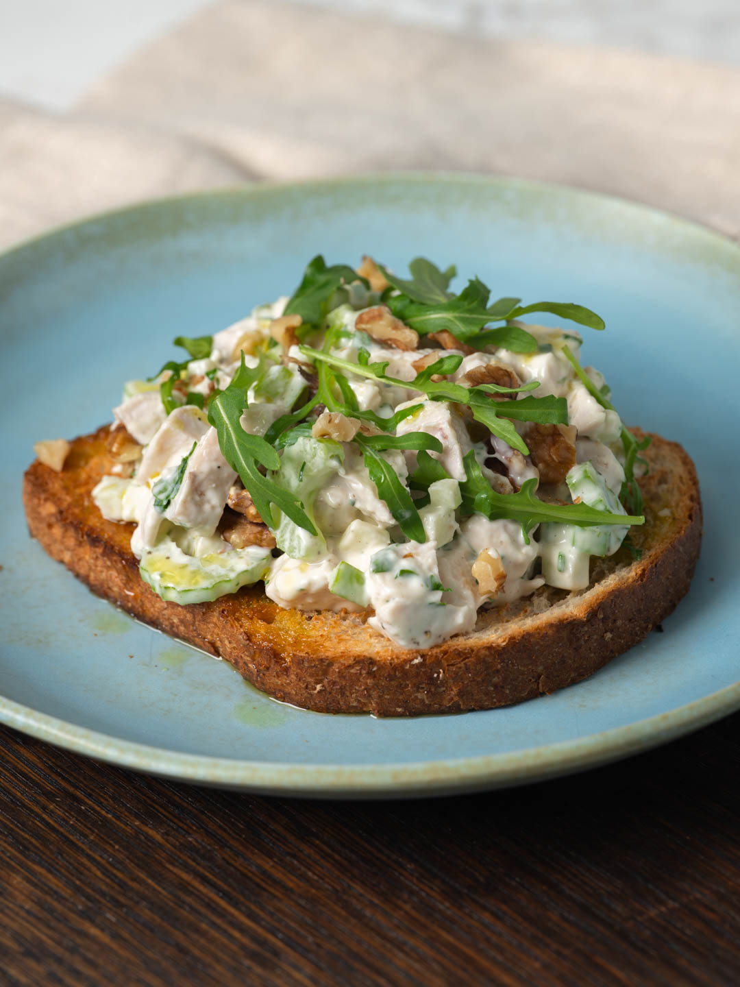 Chicken Waldorf on Toast 