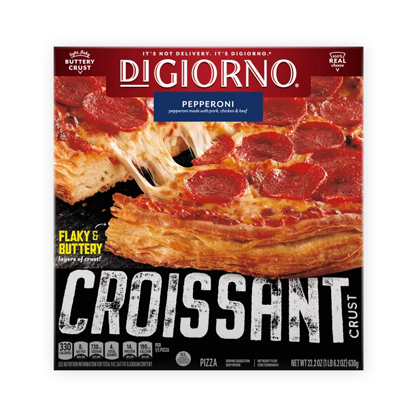 frozen croissant crust pepperoni pizza icon