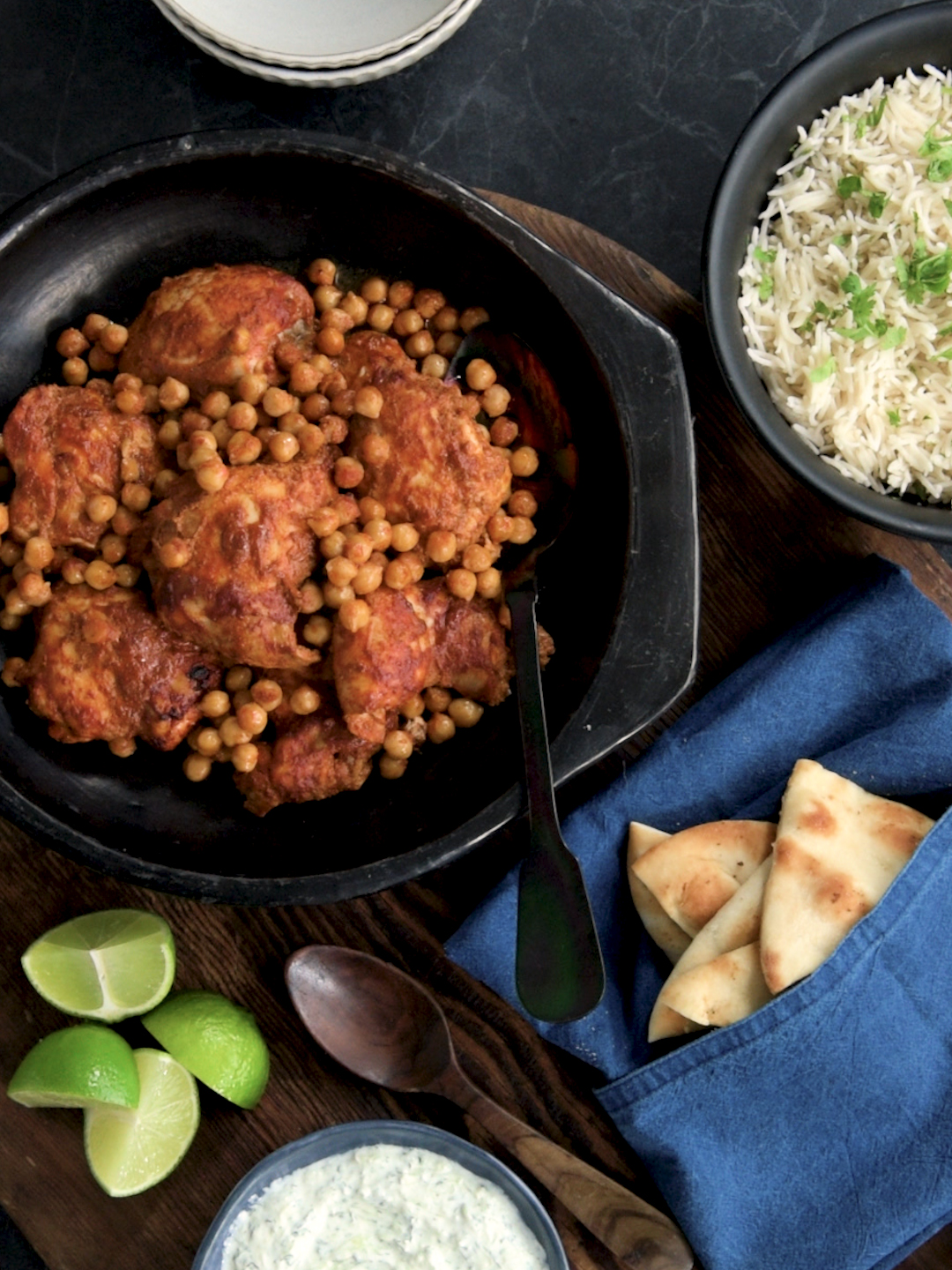 Sheet Pan Tandoori-Style Chicken with Chickpeas