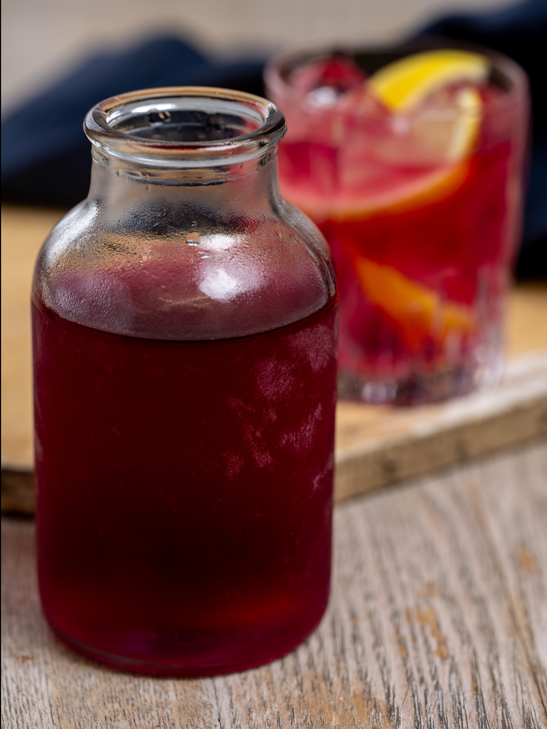 Sous Vide Infused Blueberry Gin