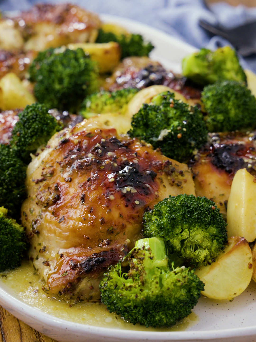 Sheet Pan Mustard and Maple Chicken and Potatoes 