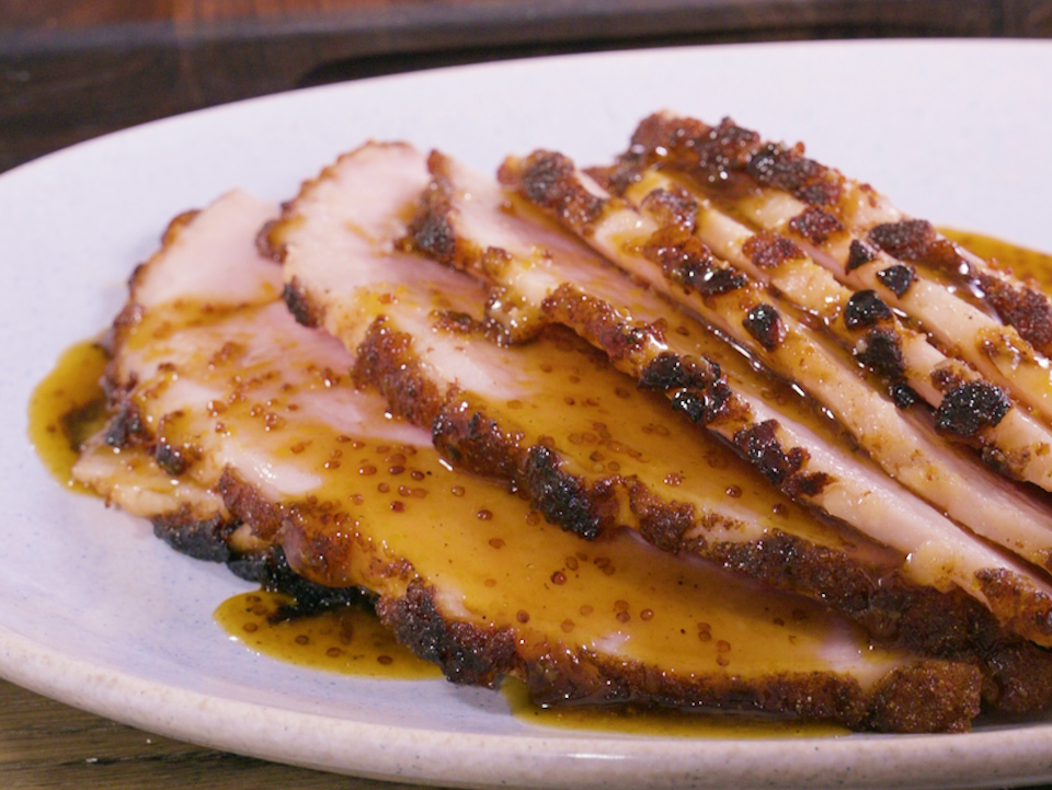 Honey Mustard Glazed Easter Ham