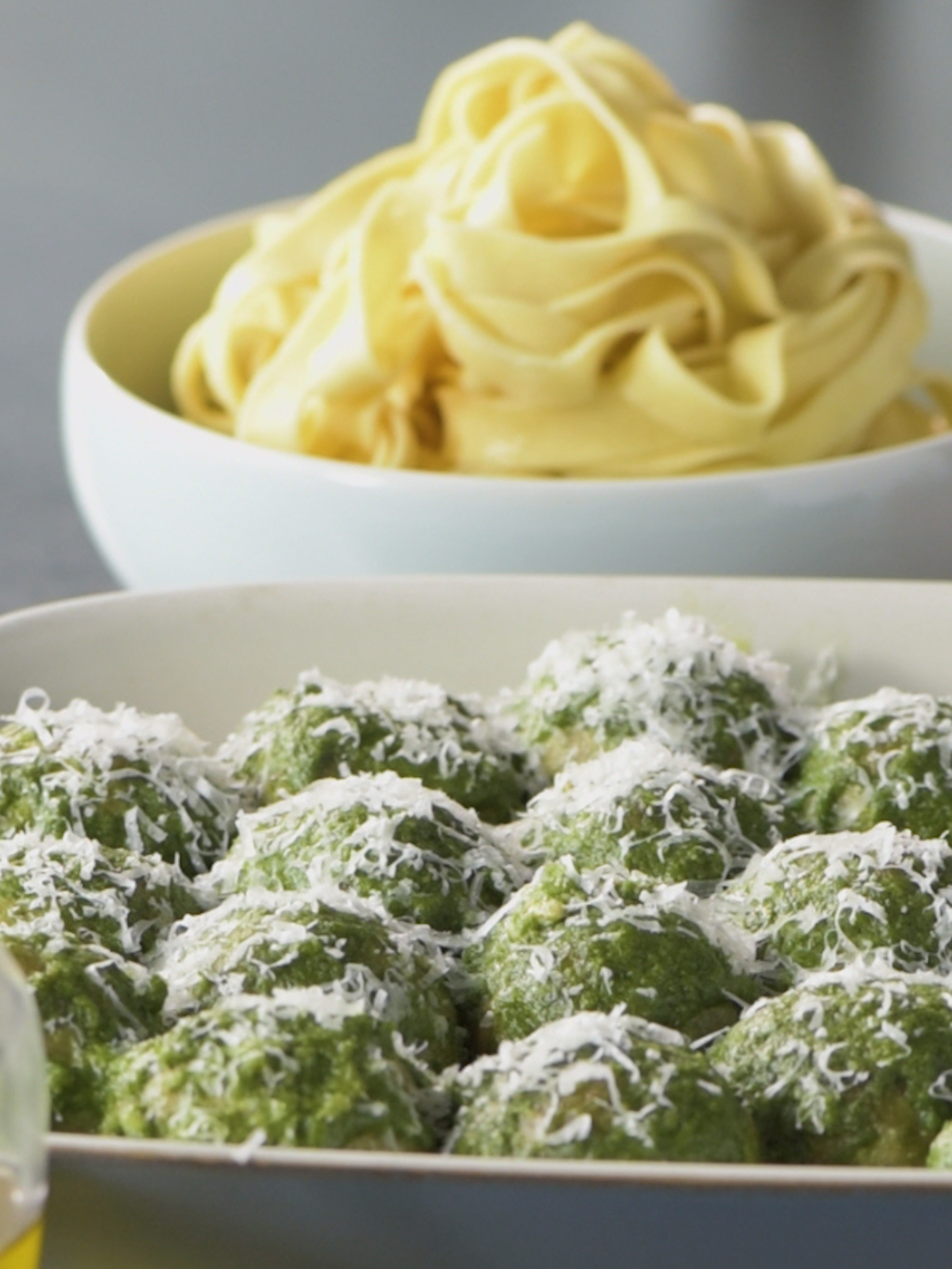 Air-Fried Pesto Turkey Meatballs
