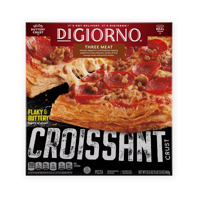 frozen croissant crust three meat pizza icon