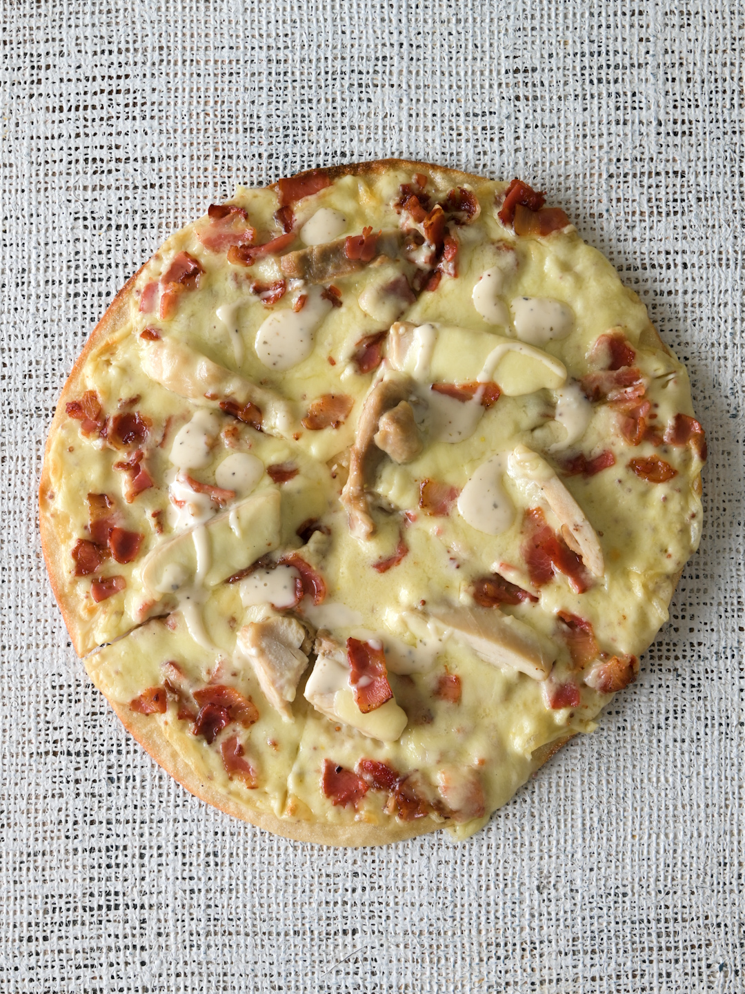 Chicken and Ranch Thin and Crispy Pizza  