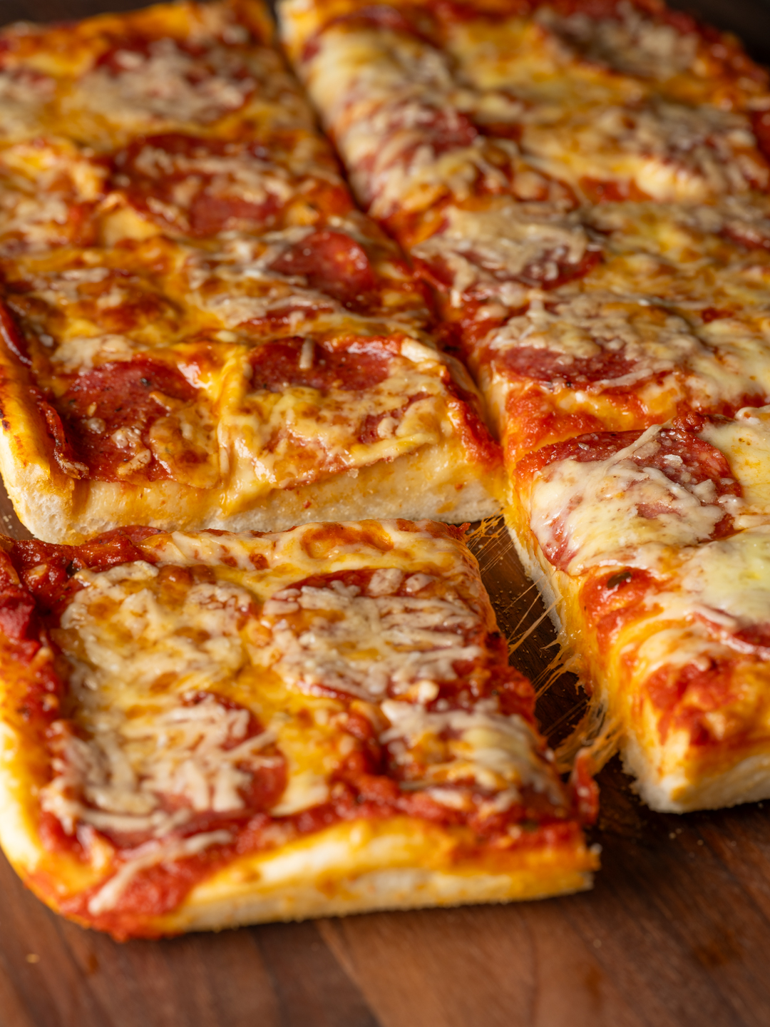 Sheet Pan Pepperoni Pizza