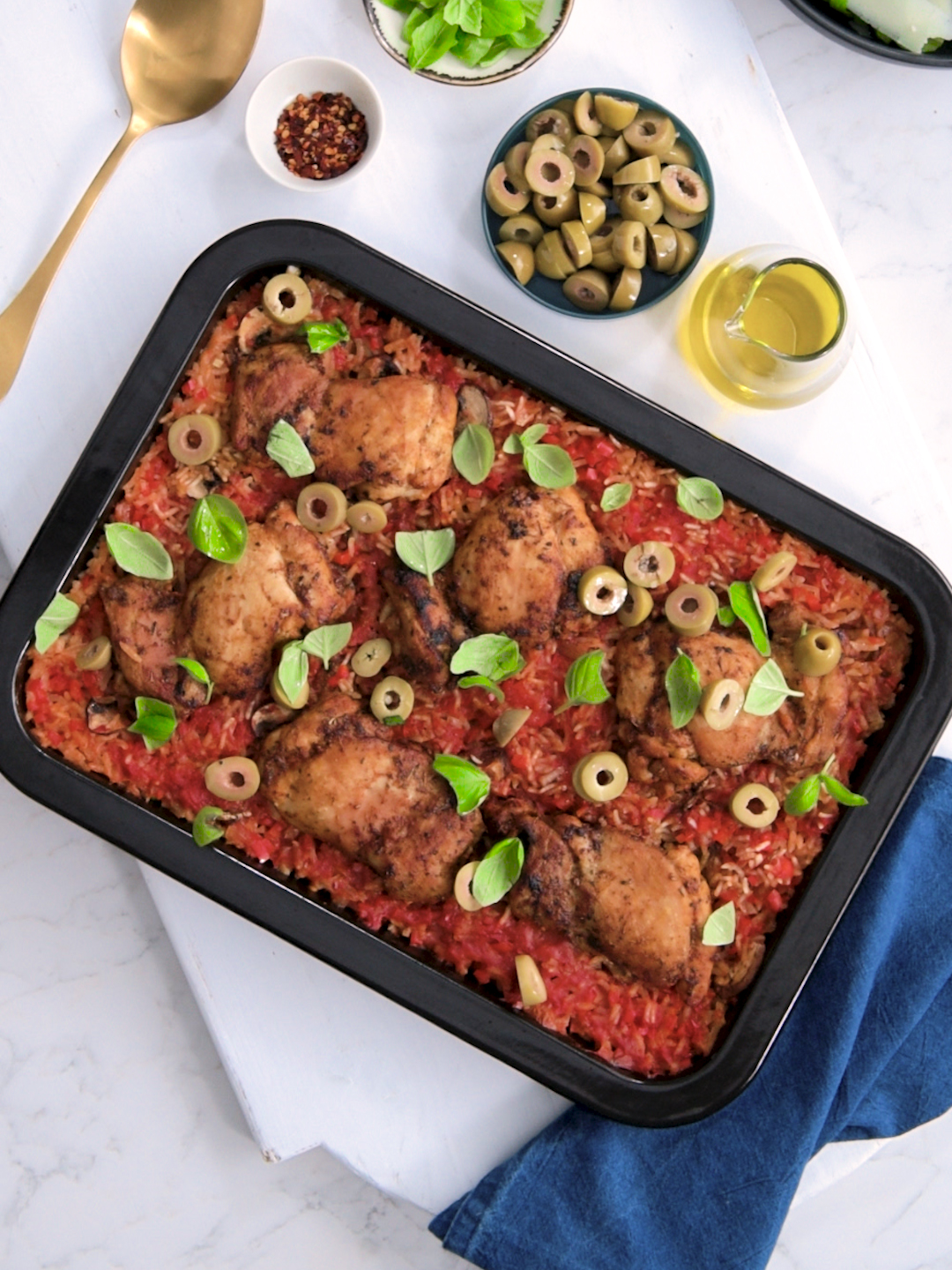 Chicken Cacciatore Sheet Pan