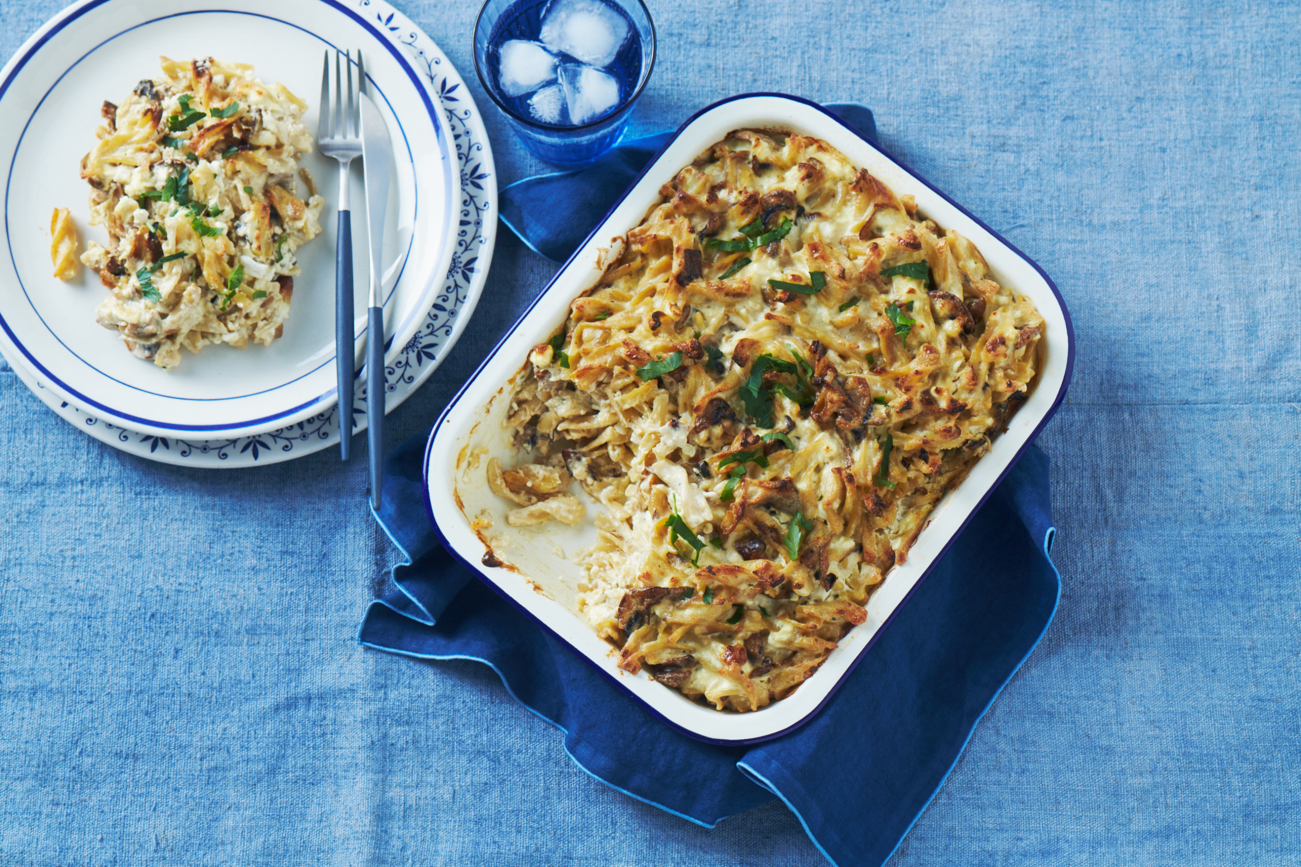 Mushroom Noodle Kugel