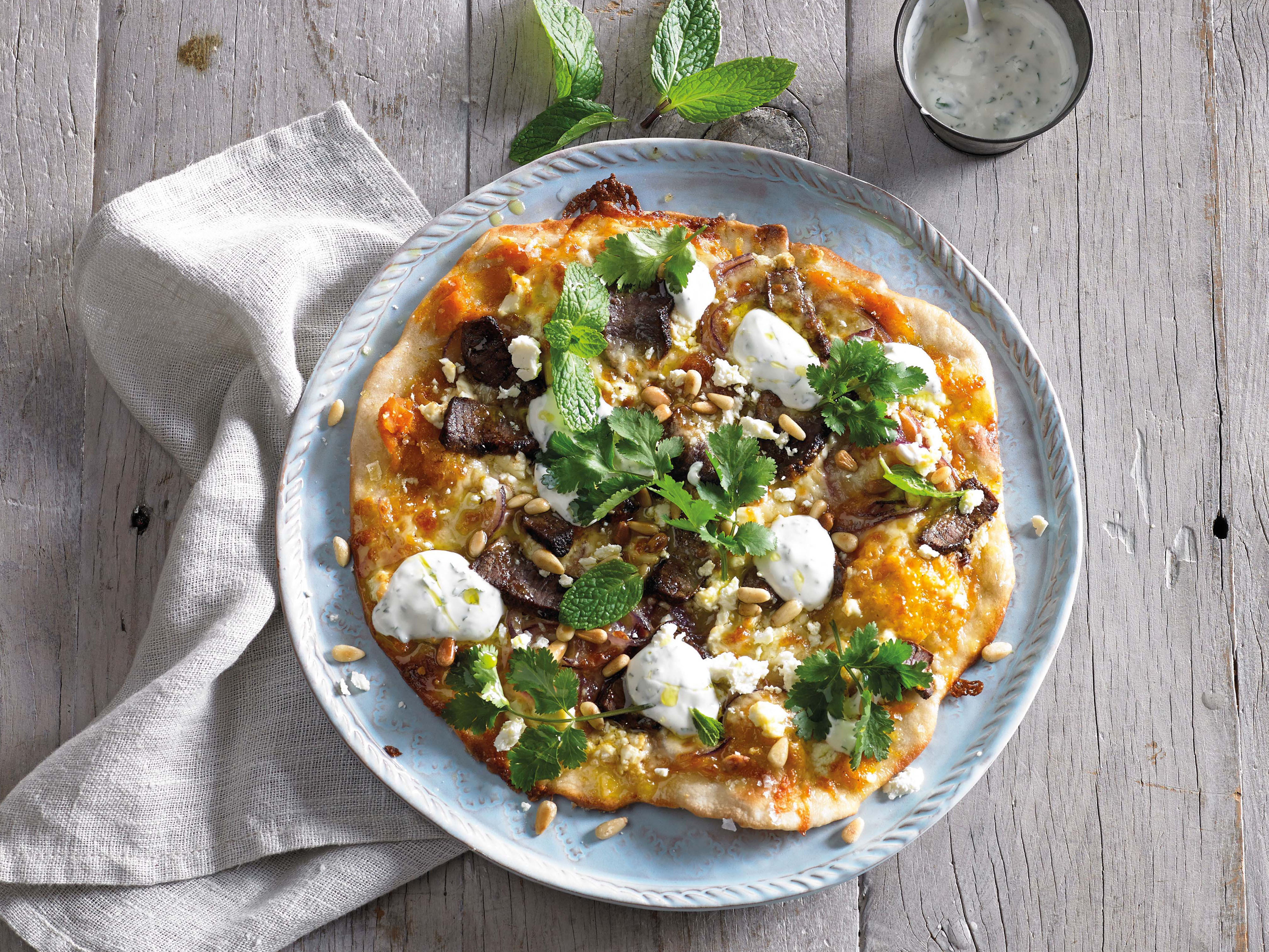 Moroccan Lamb Pizza