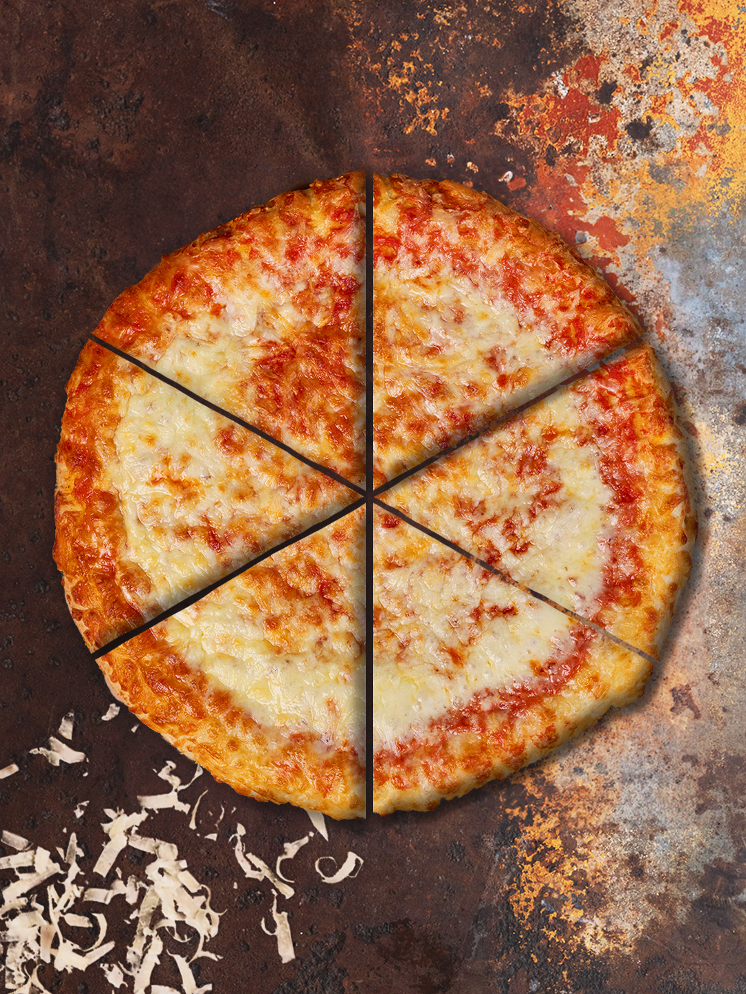 Air-Fried from Frozen Rising Crust Four Cheese Pizza 
