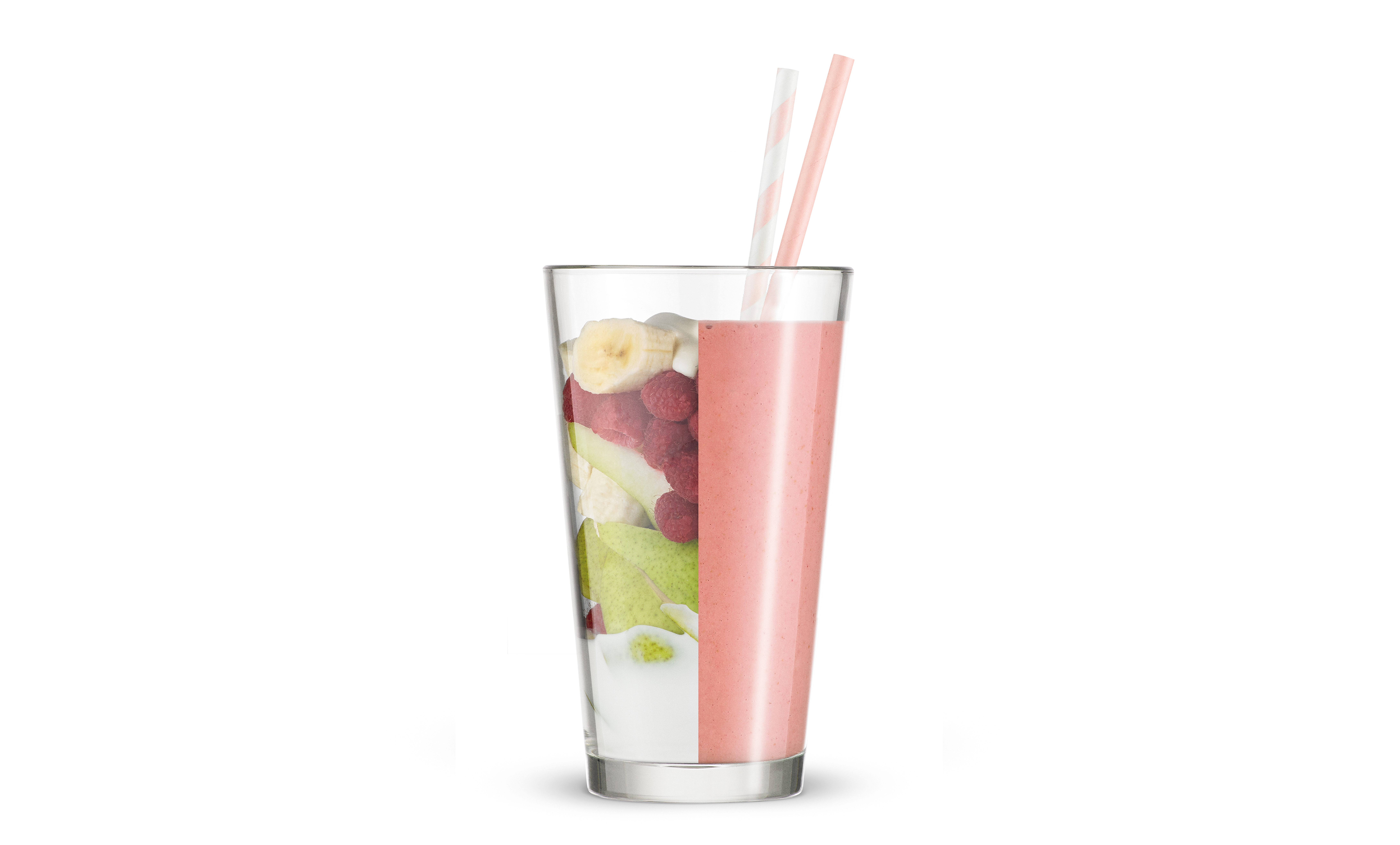 Raspberry, Pear and Vanilla Smoothie