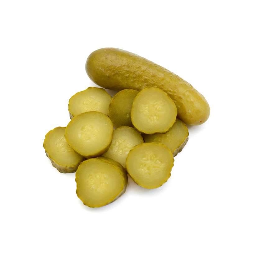 thinly sliced dill pickle icon