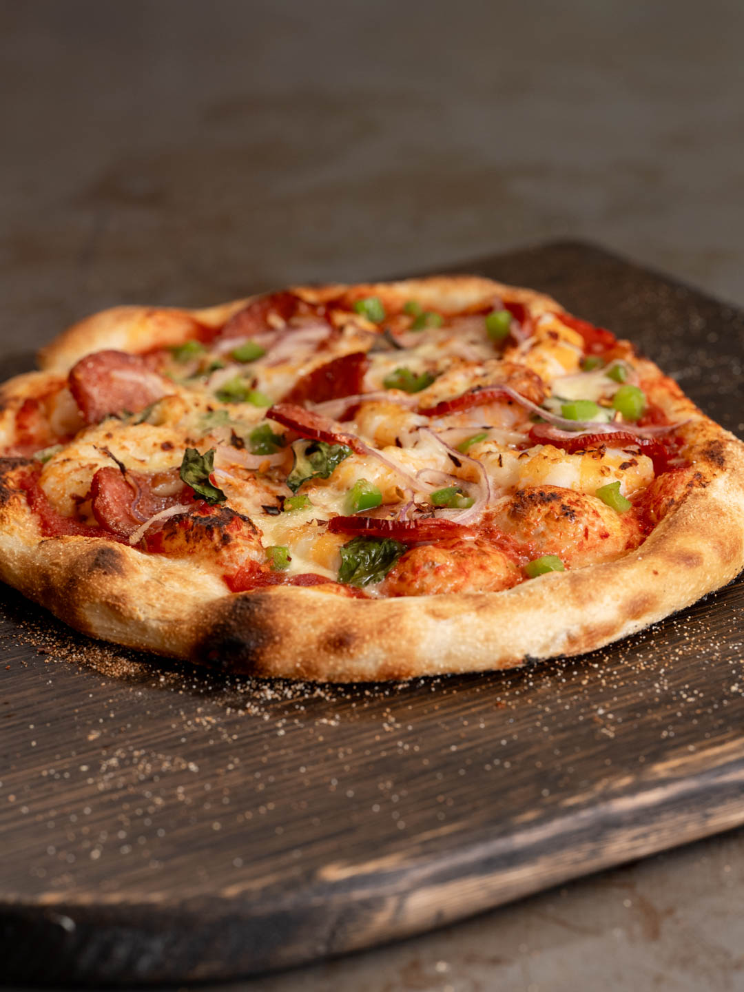 Shrimp and Chorizo Pizza