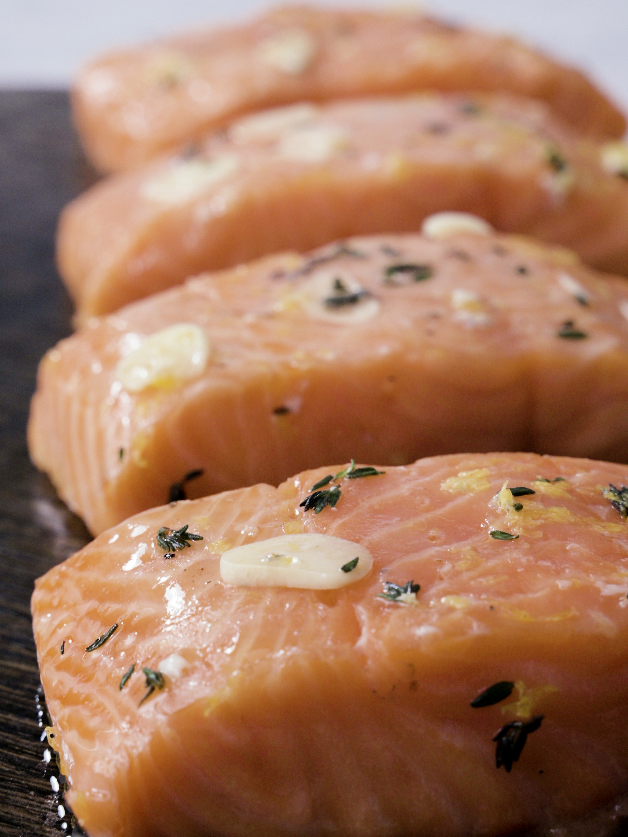 Baked Salmon with Thyme and Lemon