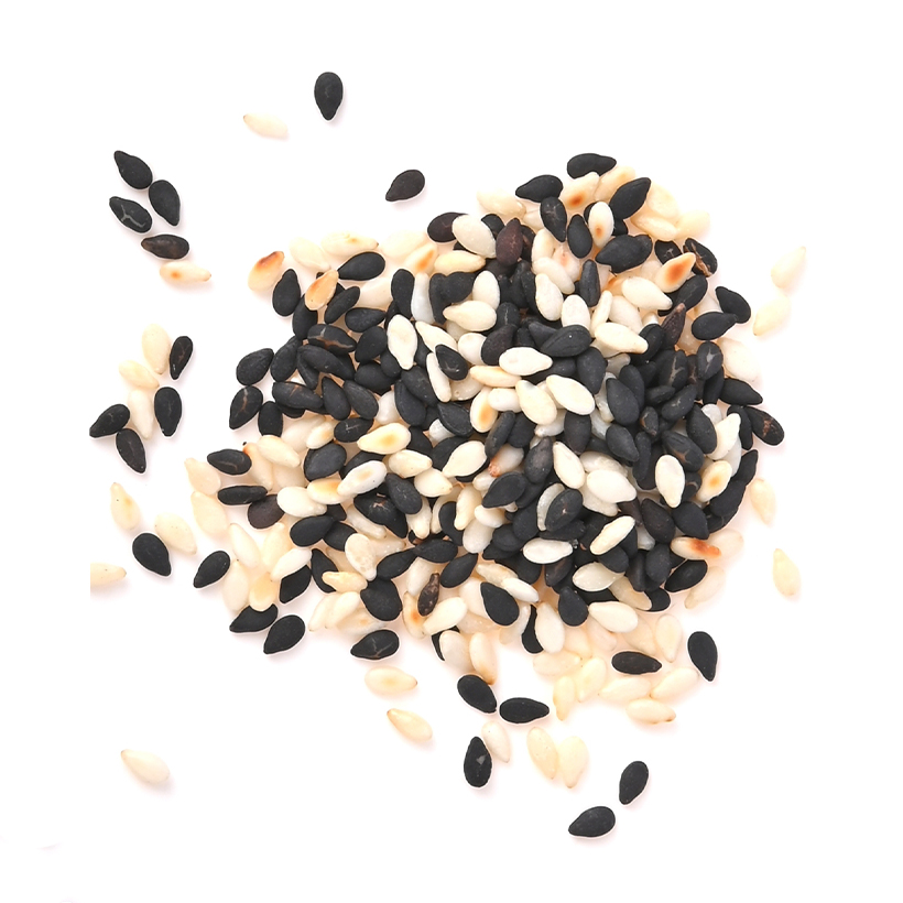 black and white sesame seeds icon