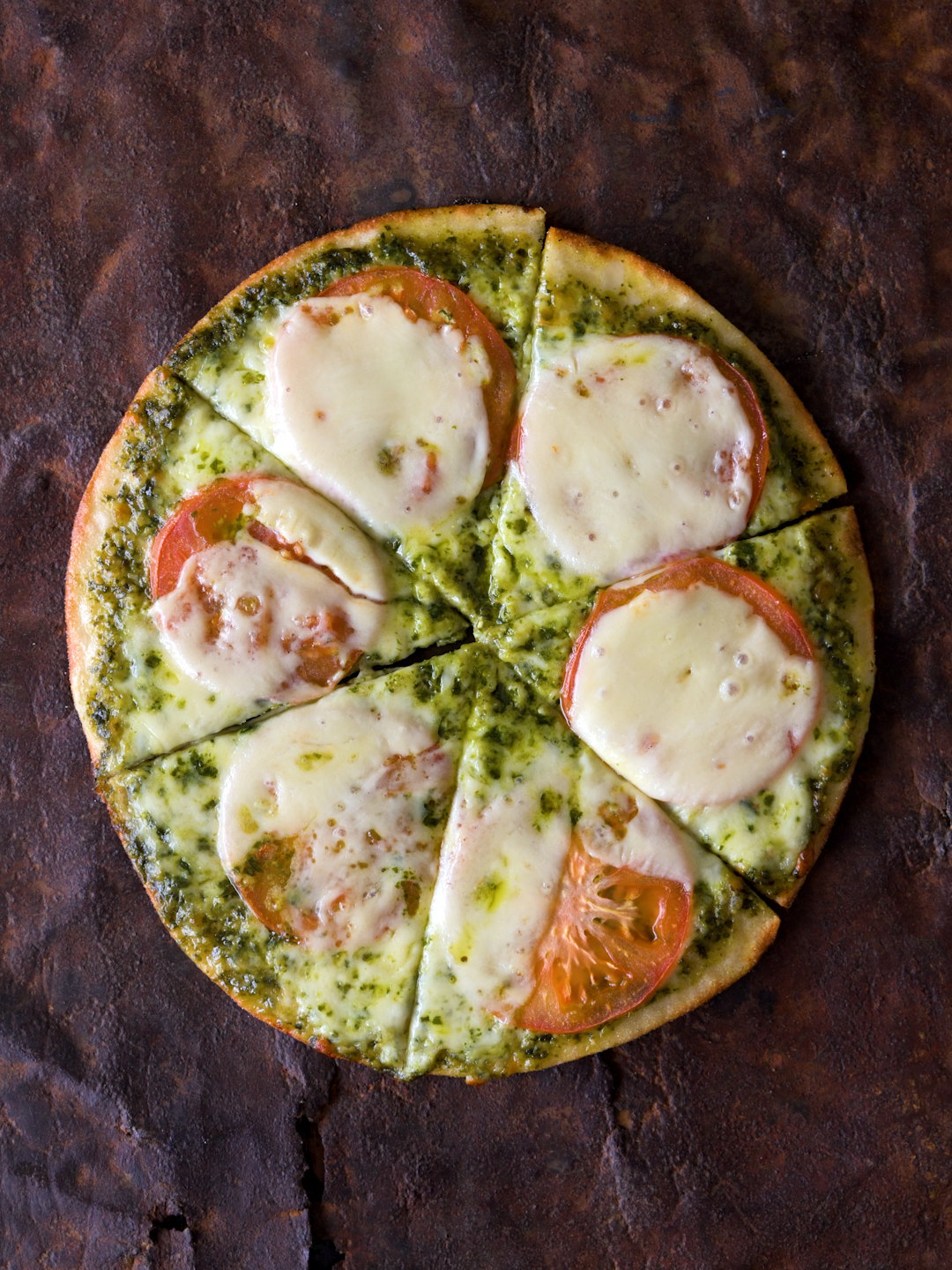 Pesto Thin and Crispy Pizza 