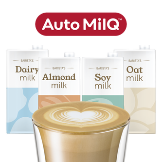 Auto MilQ™ hands-free microfoam with alternative milk settings