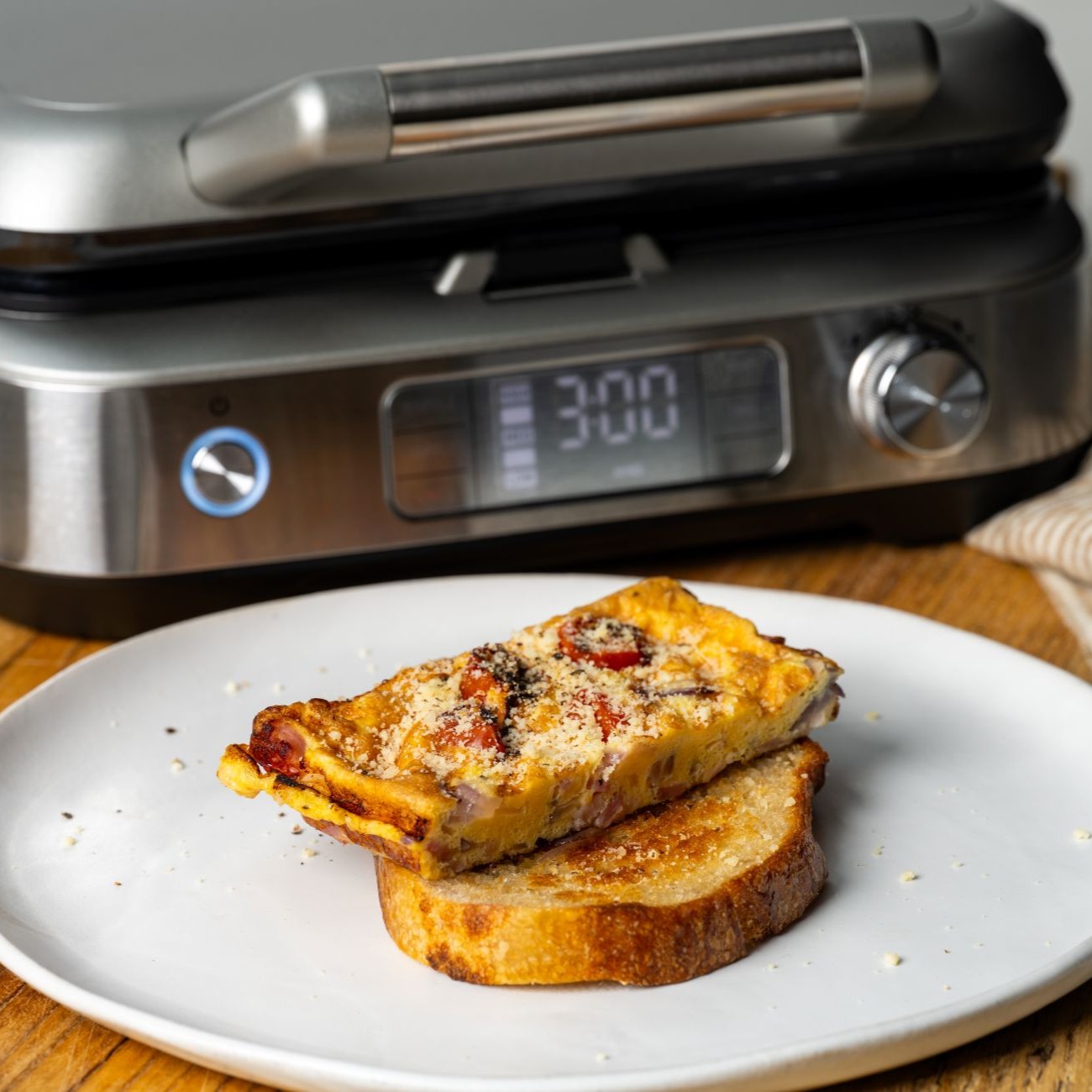 Bacon and Tomato Press Frittata