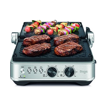 the BBQ & Press™ Grill Acciaio inossidabile spazzolato dose
