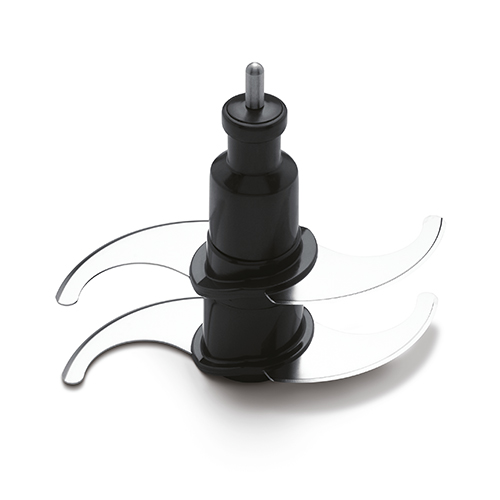 the Kitchen Wizz™ Peel & Dice Food Processor in Brushed Aluminium s-blade system