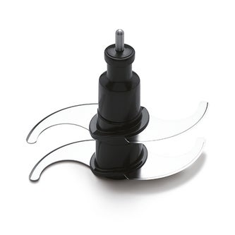 the Kitchen Wizz™ Peel & Dice Food Processor in Brushed Aluminium s-blade system
