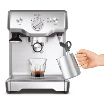 the Duo-Temp™ Pro Espresso in Brushed Stainless Steel milk frothing