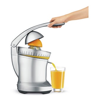 the Citrus Press™ Juicers in Silver drip stop juice spout