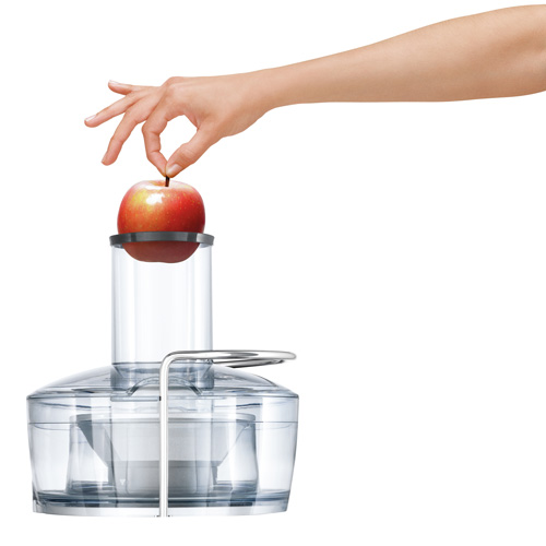 Juice Fountain Compact in silver shortened prep time