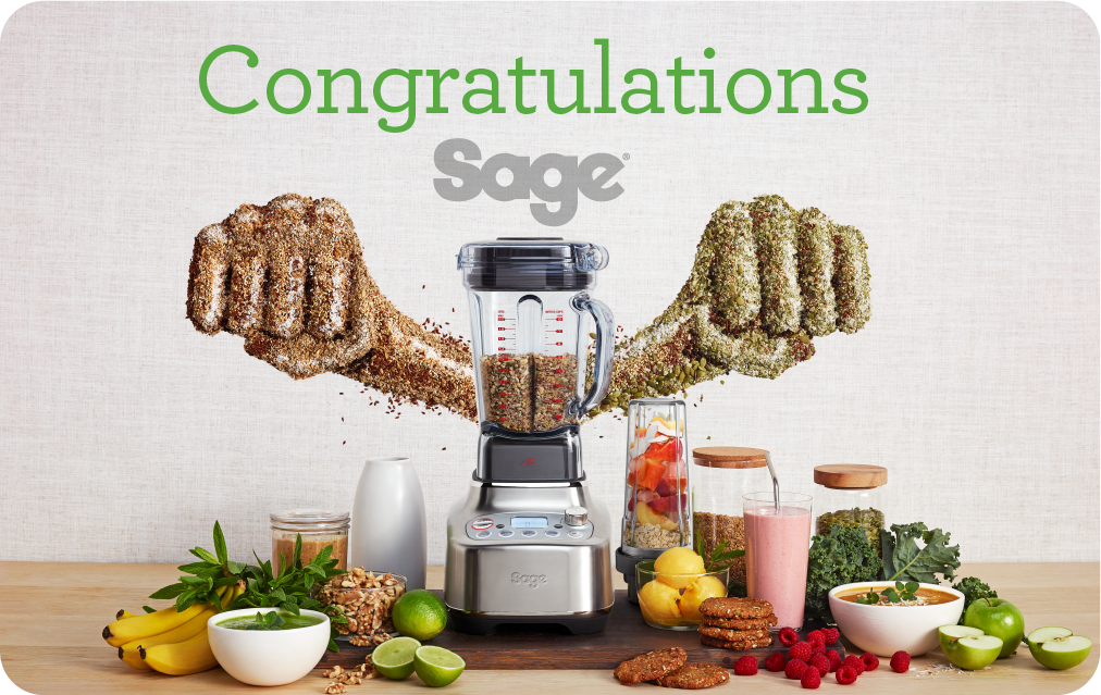 Congratulations gift card from Sage
