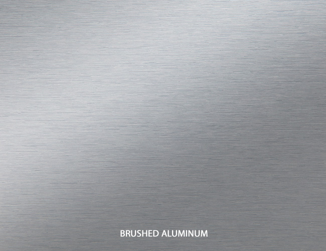 Aluminio cepillado color swatch