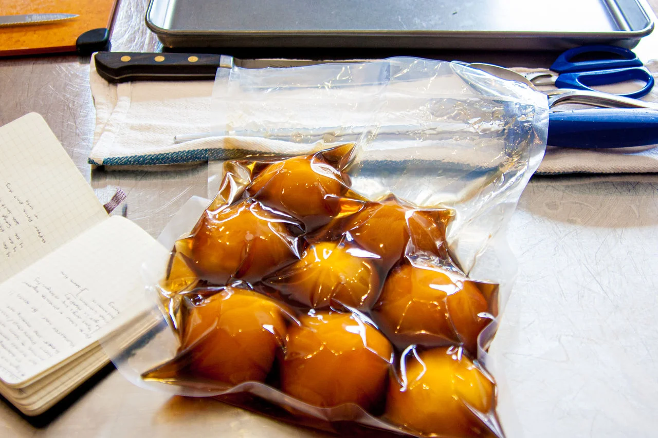 Vacuum sealed eggs