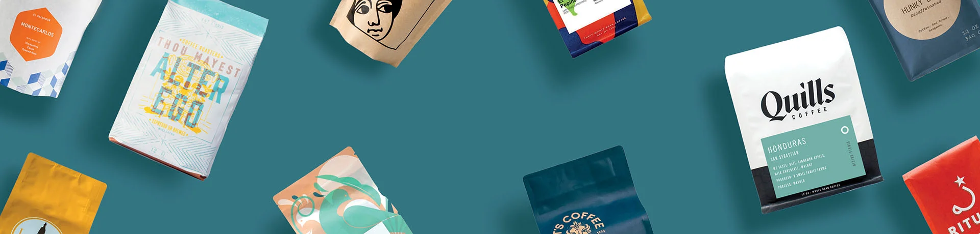 various coffees from specialty roasters