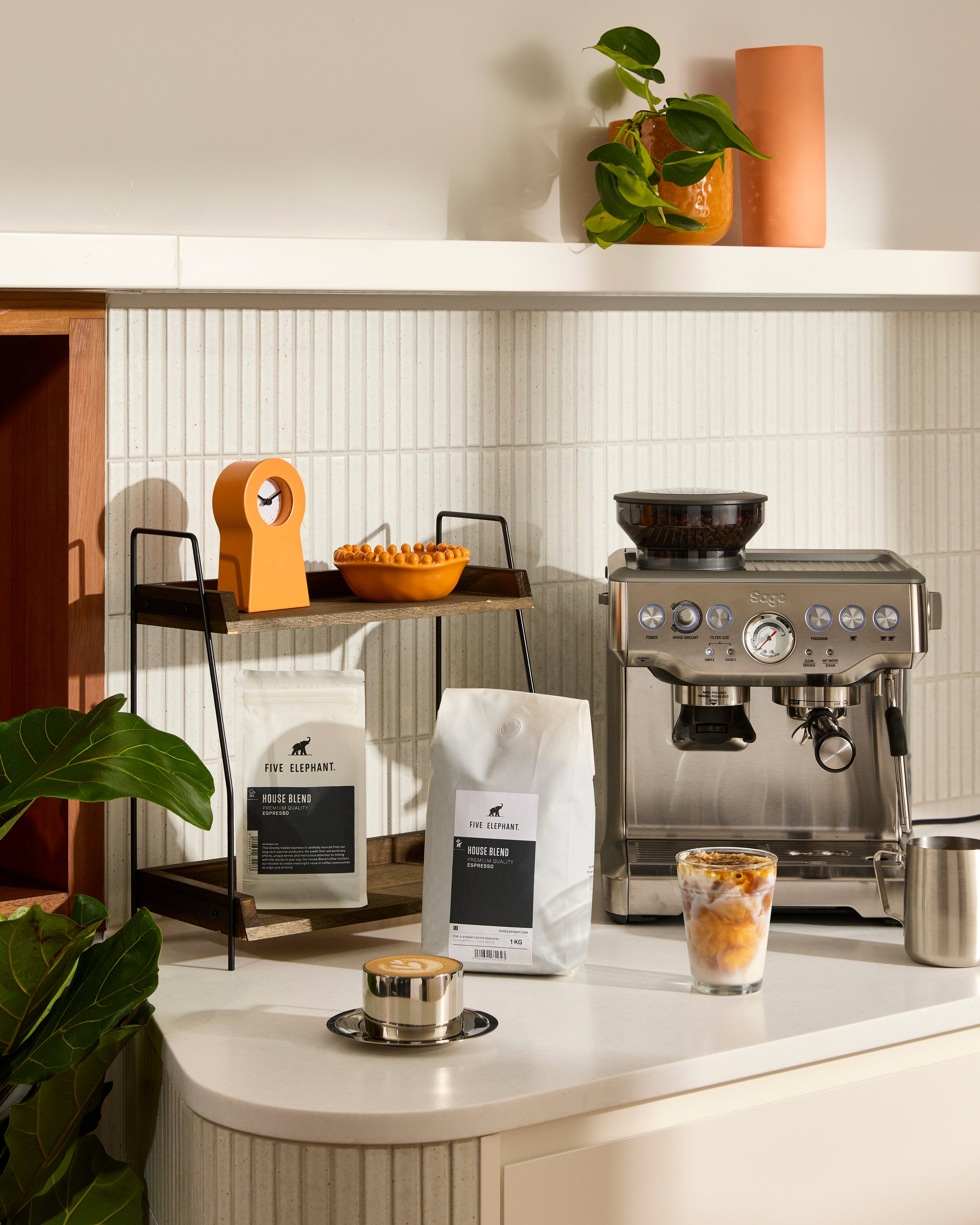 barista with beans