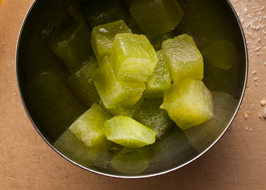 Watermelon cubes in a bowl Watermelon cubes in a bowl