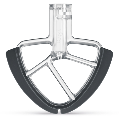 the Bakery Boss™ Mixers in Silver Pearl double sided scraper beater