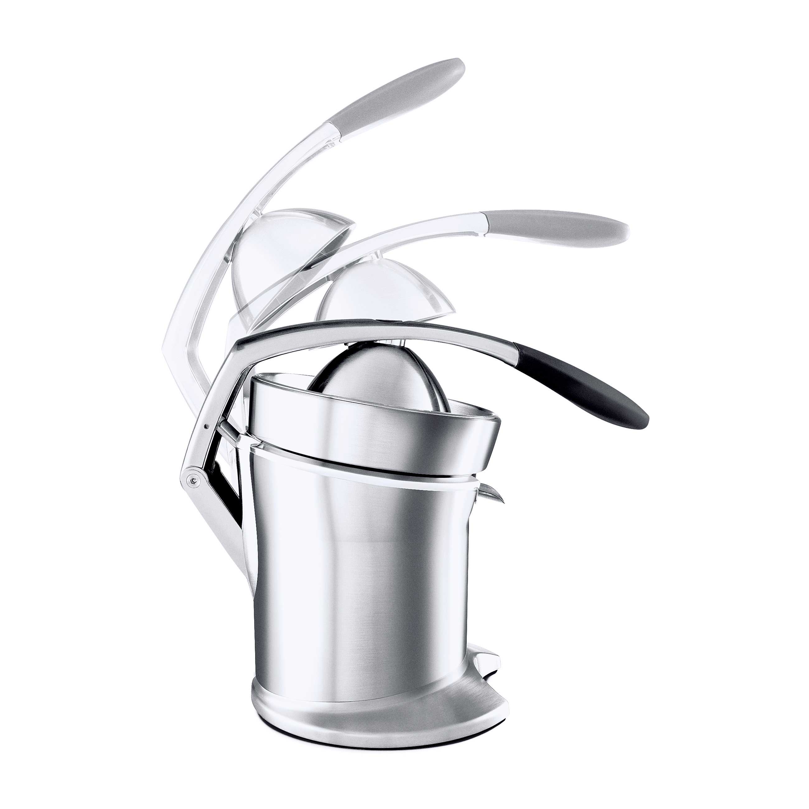 the Citrus Press™ Pro Juicers in Silver juice press arm with dual-switch