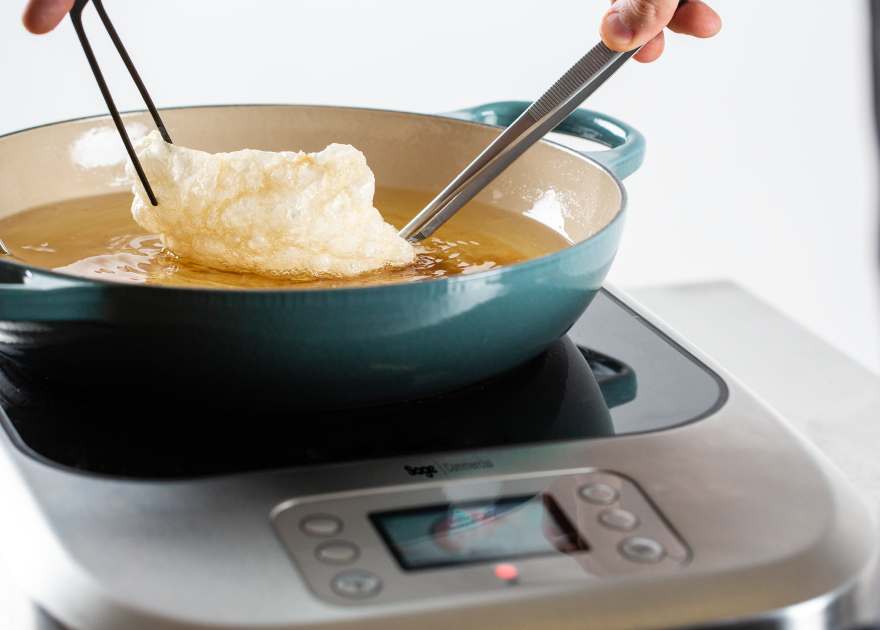 Food cooked on induction Food cooked on induction