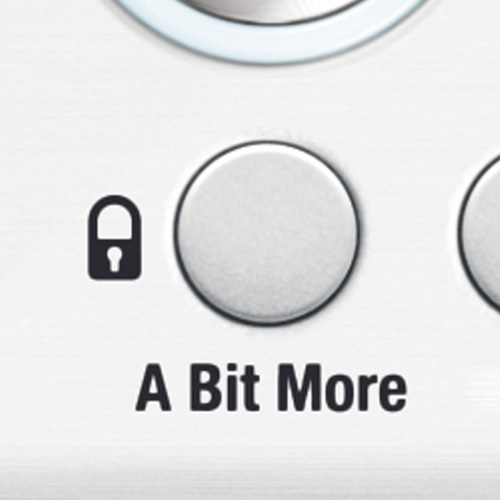 the Quick Touch™ Crisp Microwaves in Brushed Stainless Steel a bit more button and child lock