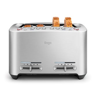 The Smart Toast™ 4-Slice Toaster Slice in Silver 4-slice capacity