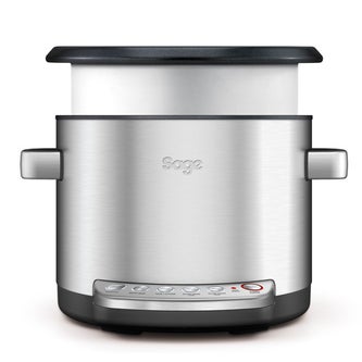 the Risotto Plus™ Kocher in Silber koch- und servierschüssel