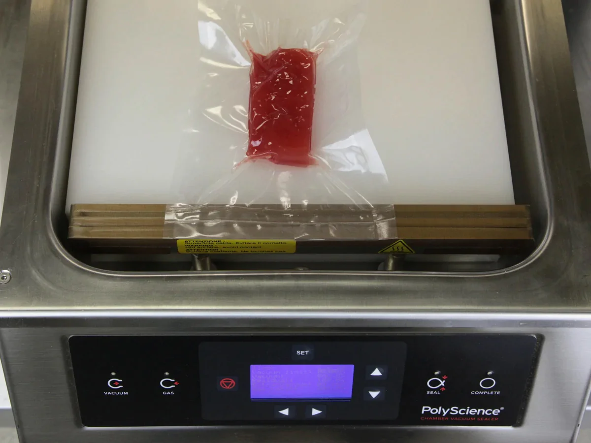 Fresh piece of watermelon after compression.