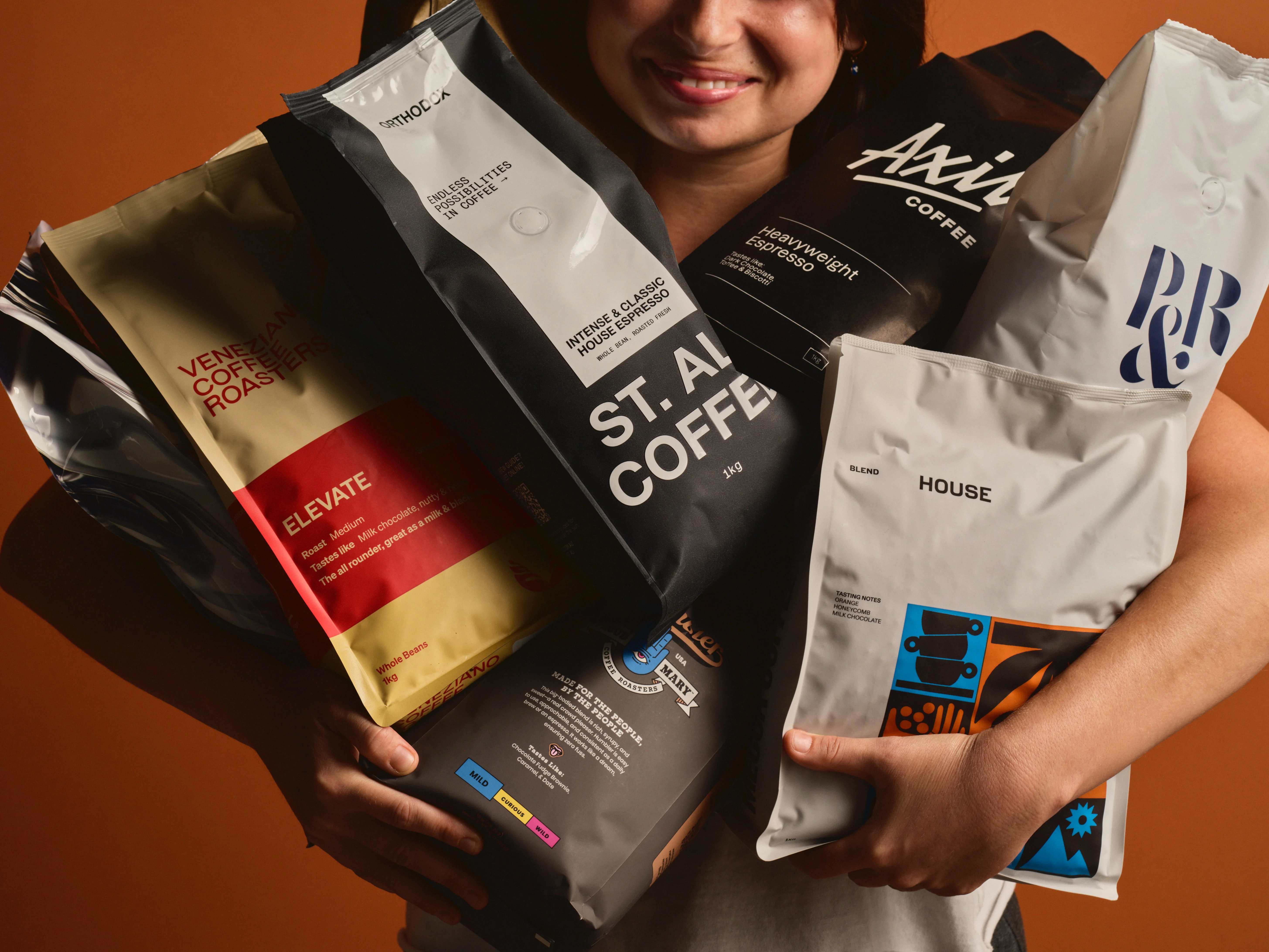 barista with beans